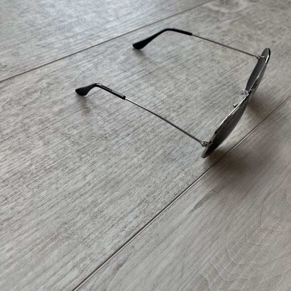 Shady Ray's Aviator Men's Sunglasses Polarized Used Silver Frame Black Lens.READ - Picture 5 of 16